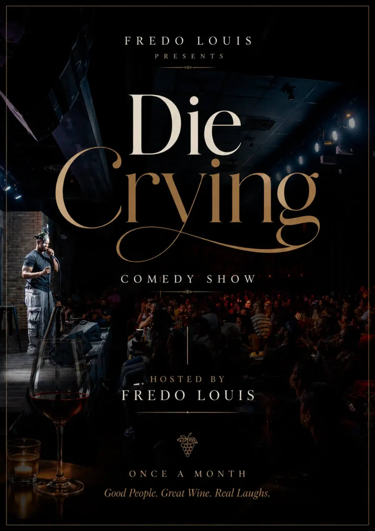 Die Crying comedy show artwork